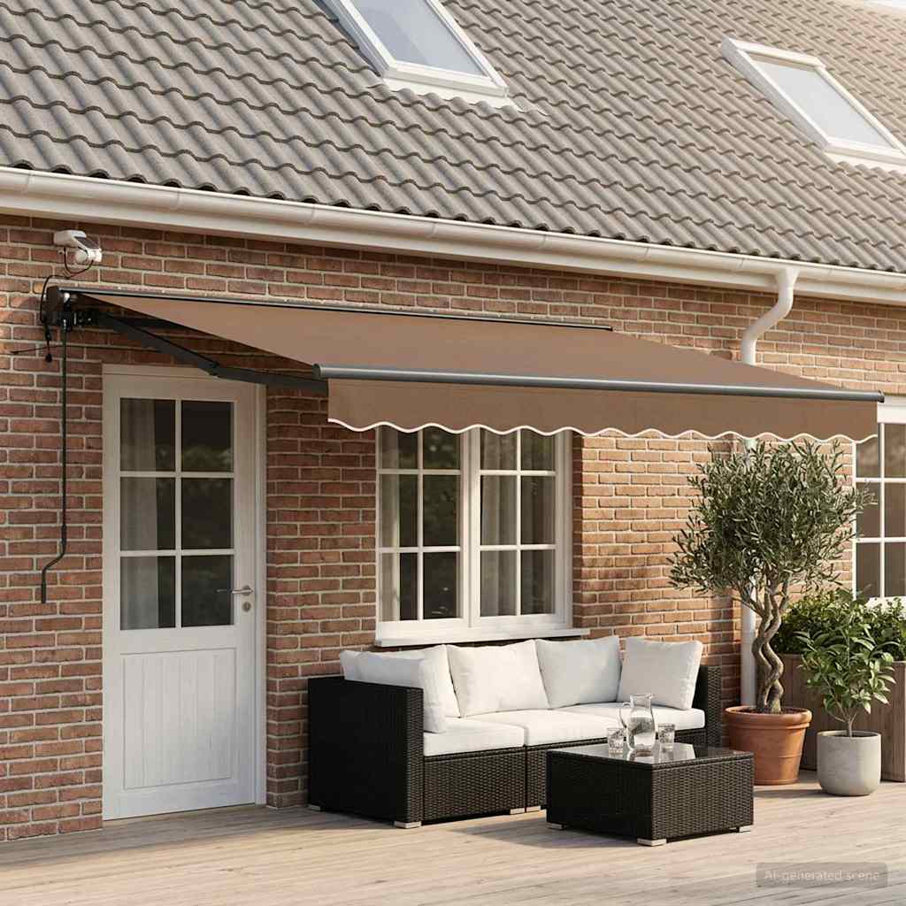 vidaXL Toldo Retráctil Eléctrico Topo 4 x 2 m