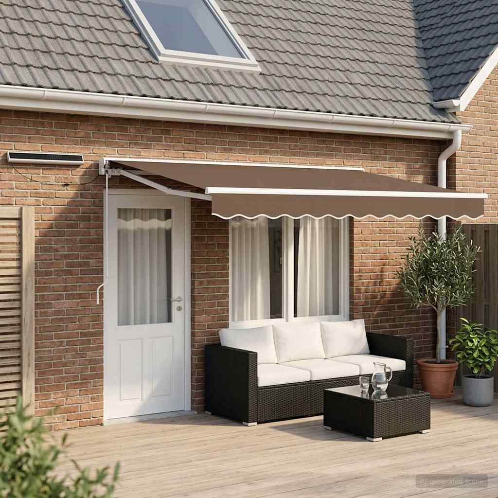 vidaXL Toldo Retráctil Eléctrico Topo 4 x 2 m