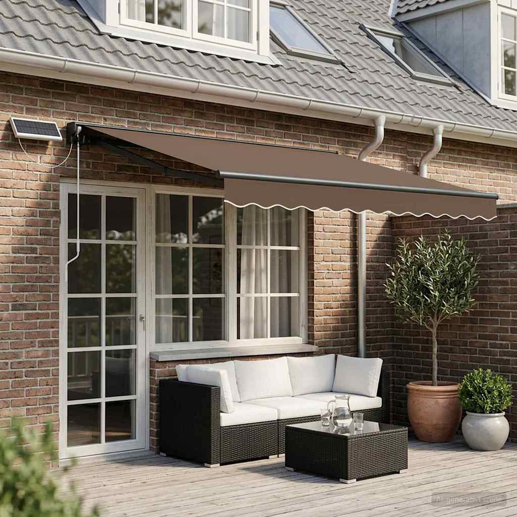 vidaXL Toldo Retráctil Eléctrico Topo 4 x 3 m