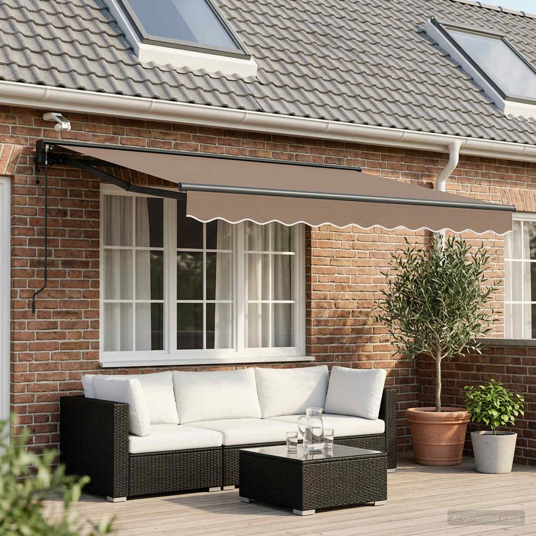 vidaXL Toldo Retráctil Eléctrico Topo 3 x 2,5 m