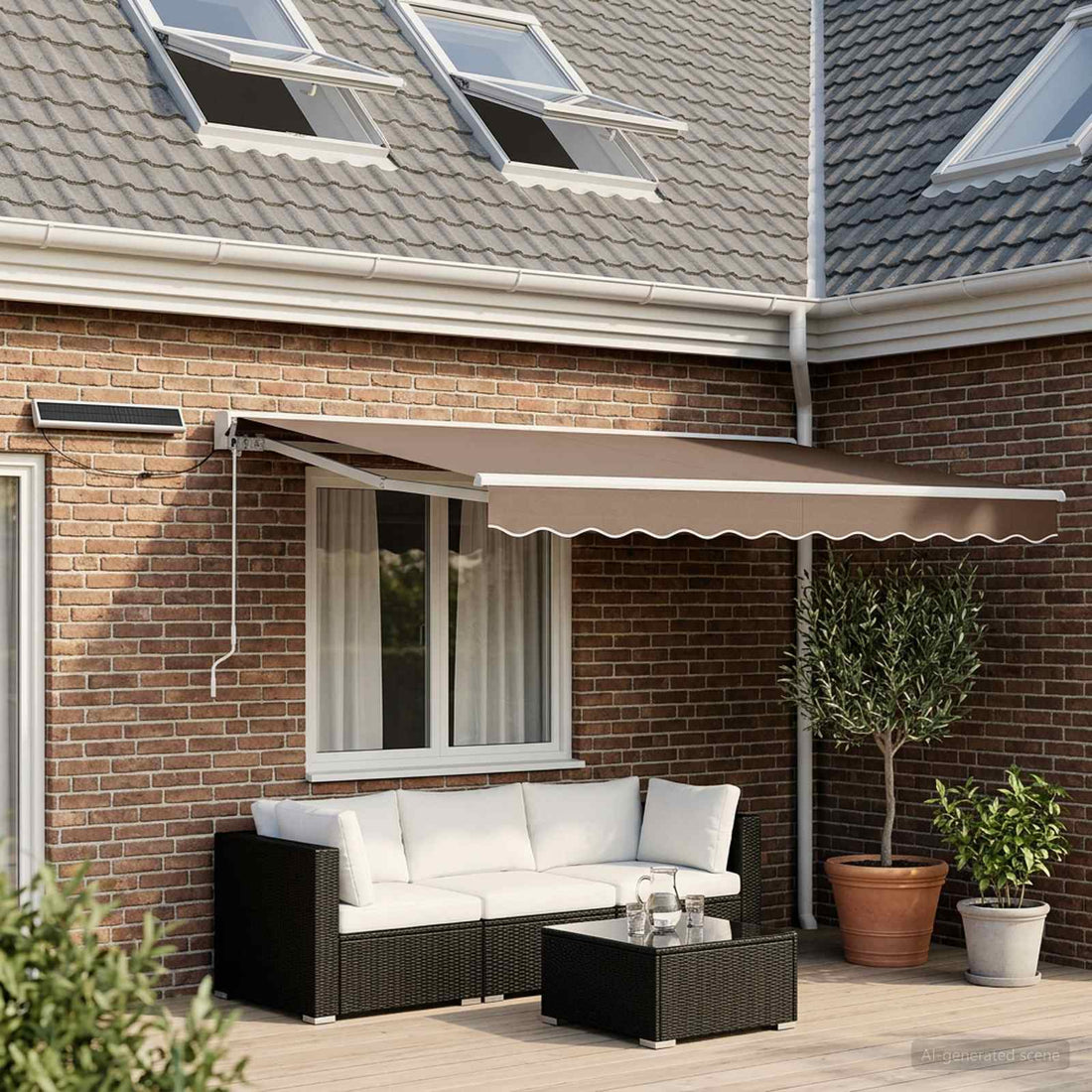 vidaXL Toldo Retráctil Eléctrico Topo 3 x 2,5 m