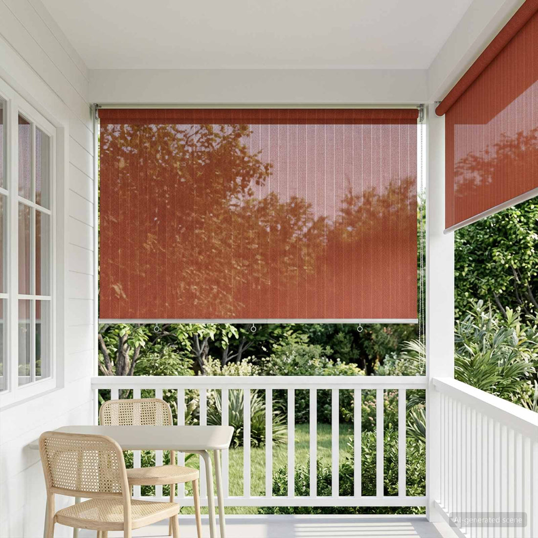 vidaXL Persiana enrollable exterior con bloqueo del 90% de rayos UV