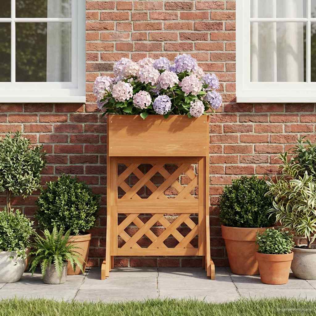 vidaXL Trellis de jardín vertical Naranja 48 x 30 x 70,5 cm
