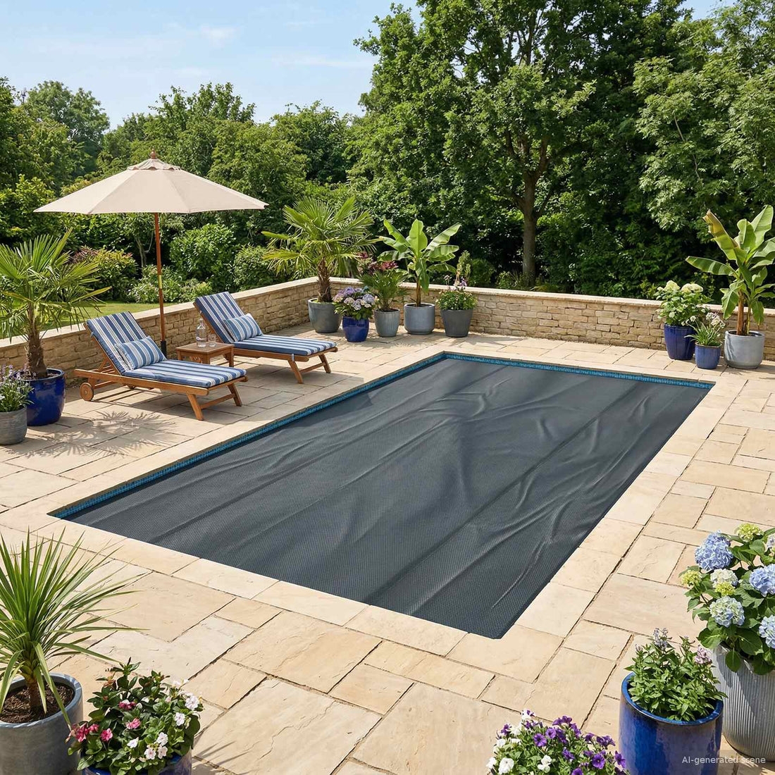 vidaXL Cobertor Solar para Piscina de Alta Calidad 450 x 220 cm 200 μm