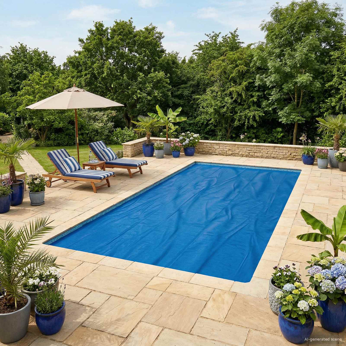 vidaXL Cobertor Solar para Piscina de Alta Calidad 975 x 488 cm 200 μm