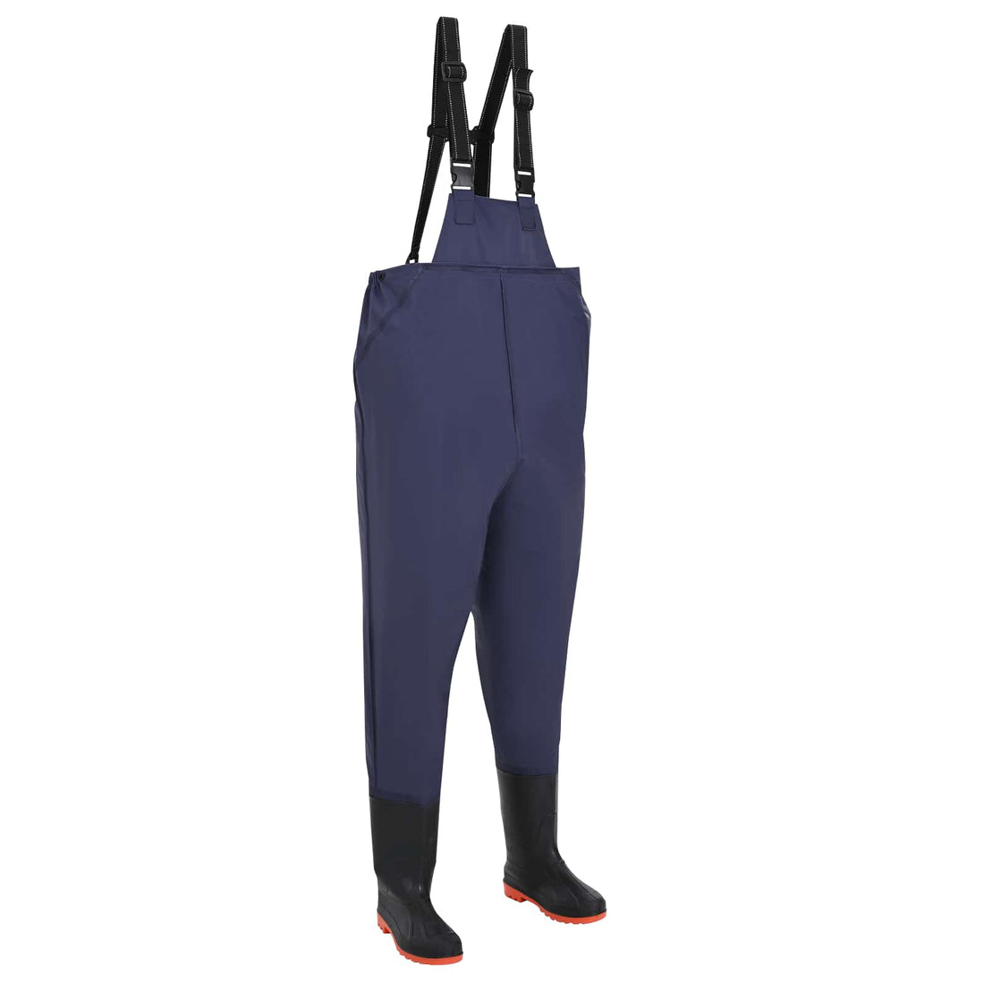 vidaXL Pantalones de pescador con botas Talla 42 Azul