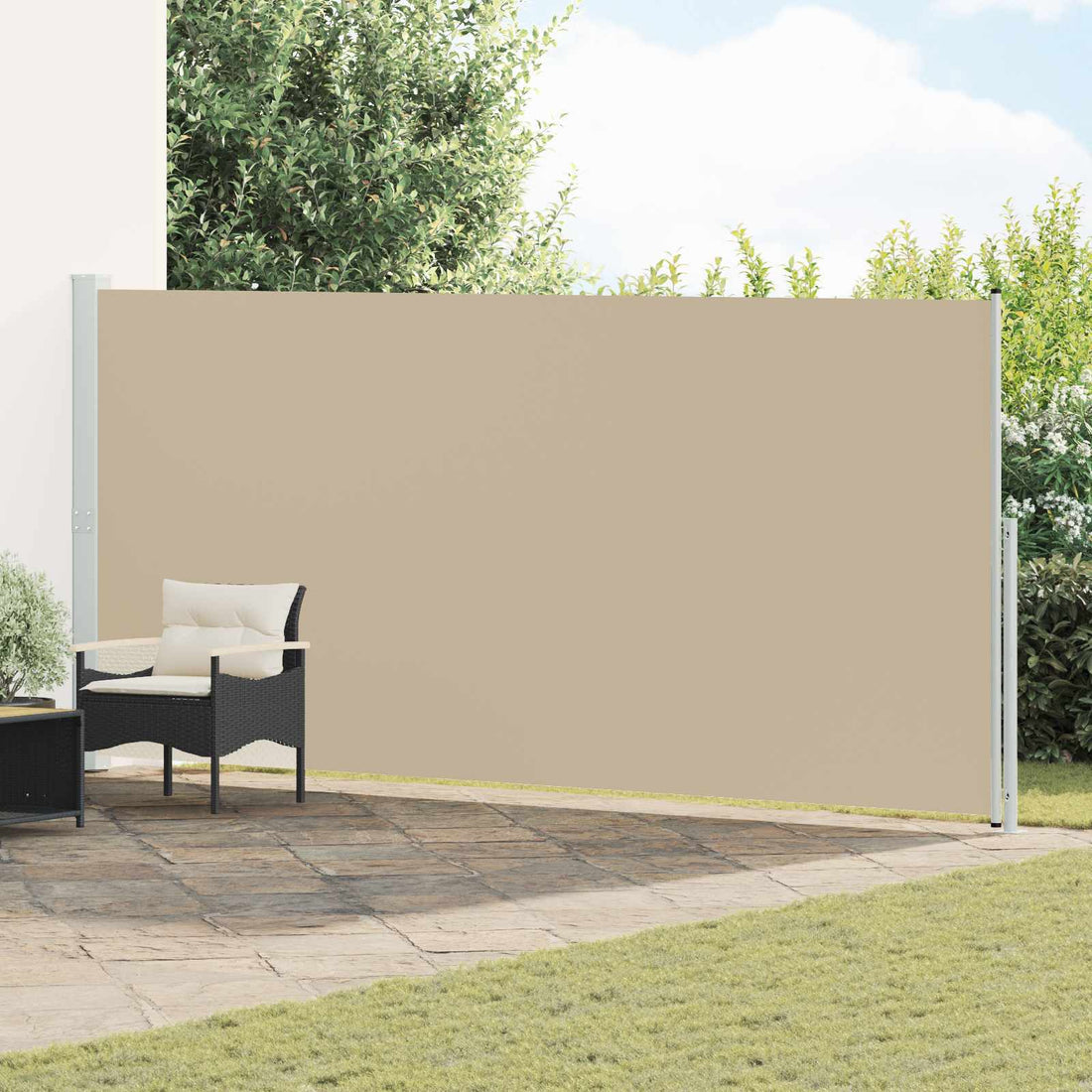 vidaXL Toldo lateral retráctil Rectangular 200 x 500 cm