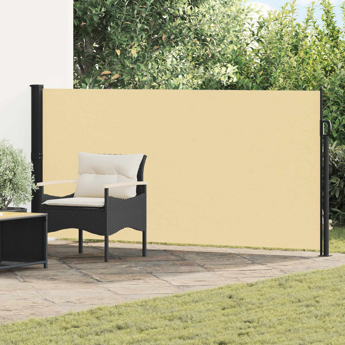 vidaXL Toldo lateral retráctil 600 x 140 cm Poliéster Rectangular