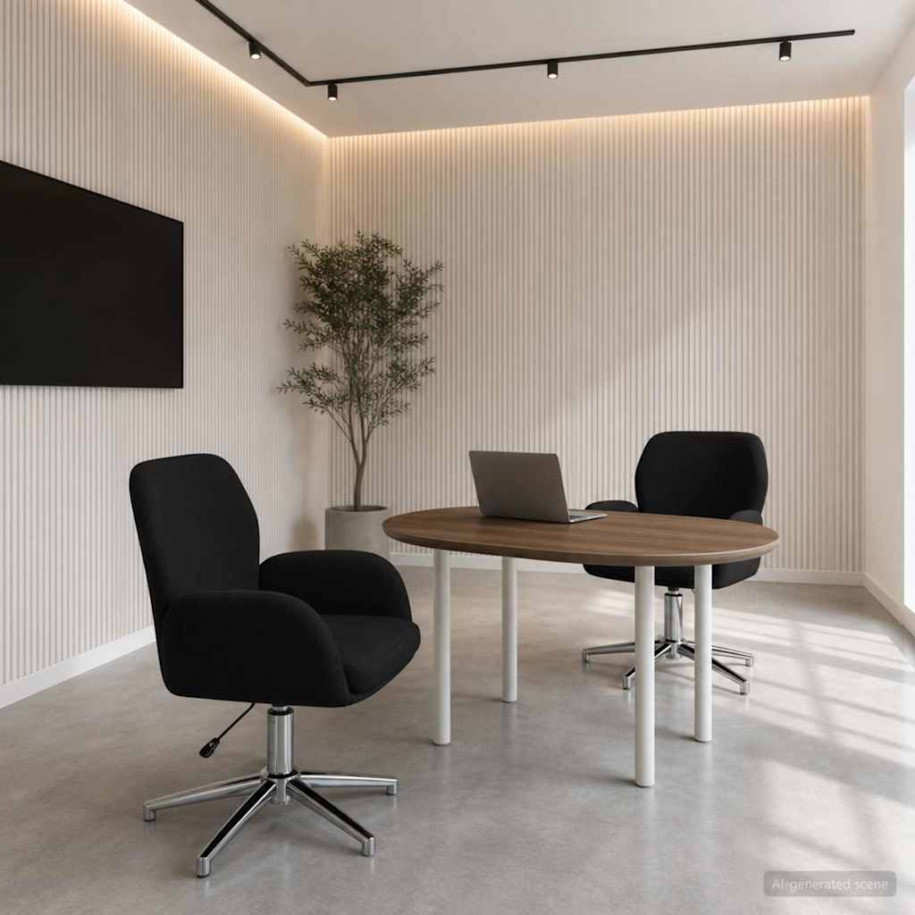 vidaXL Sillas de escritorio giratorias 2 uds. 54 x 58 x 90 cm Negro