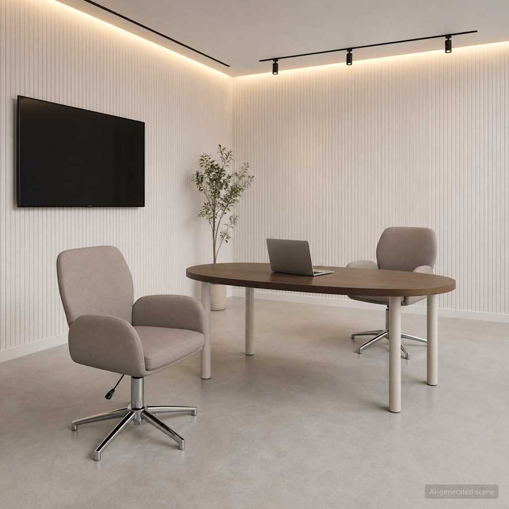 vidaXL Sillas de escritorio giratorias 2 uds. Tela 54 x 58 x 90 cm