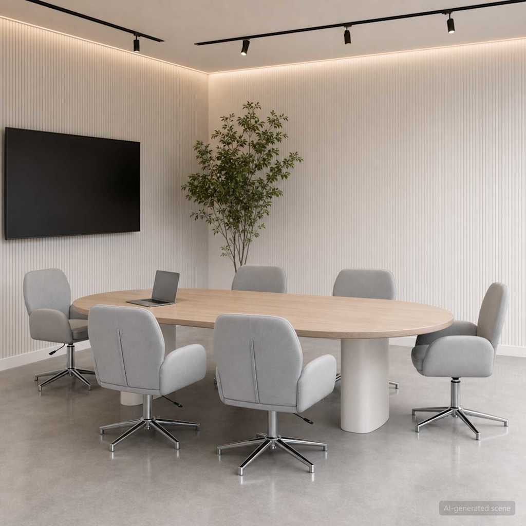 vidaXL Sillas de escritorio giratorias 6 uds. 54 x 58 x 90 cm Tela