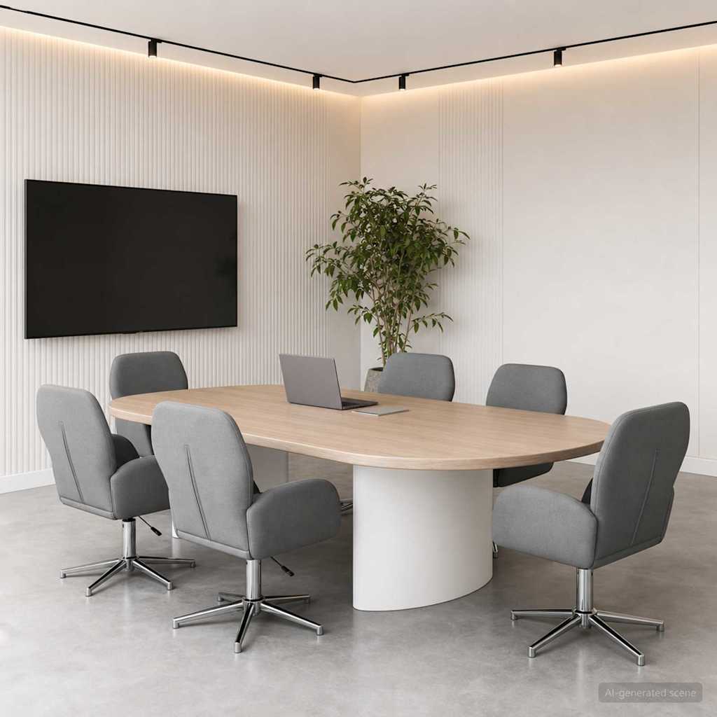 vidaXL Sillas de escritorio giratorias 6 uds. 54 x 58 x 90 cm Tela