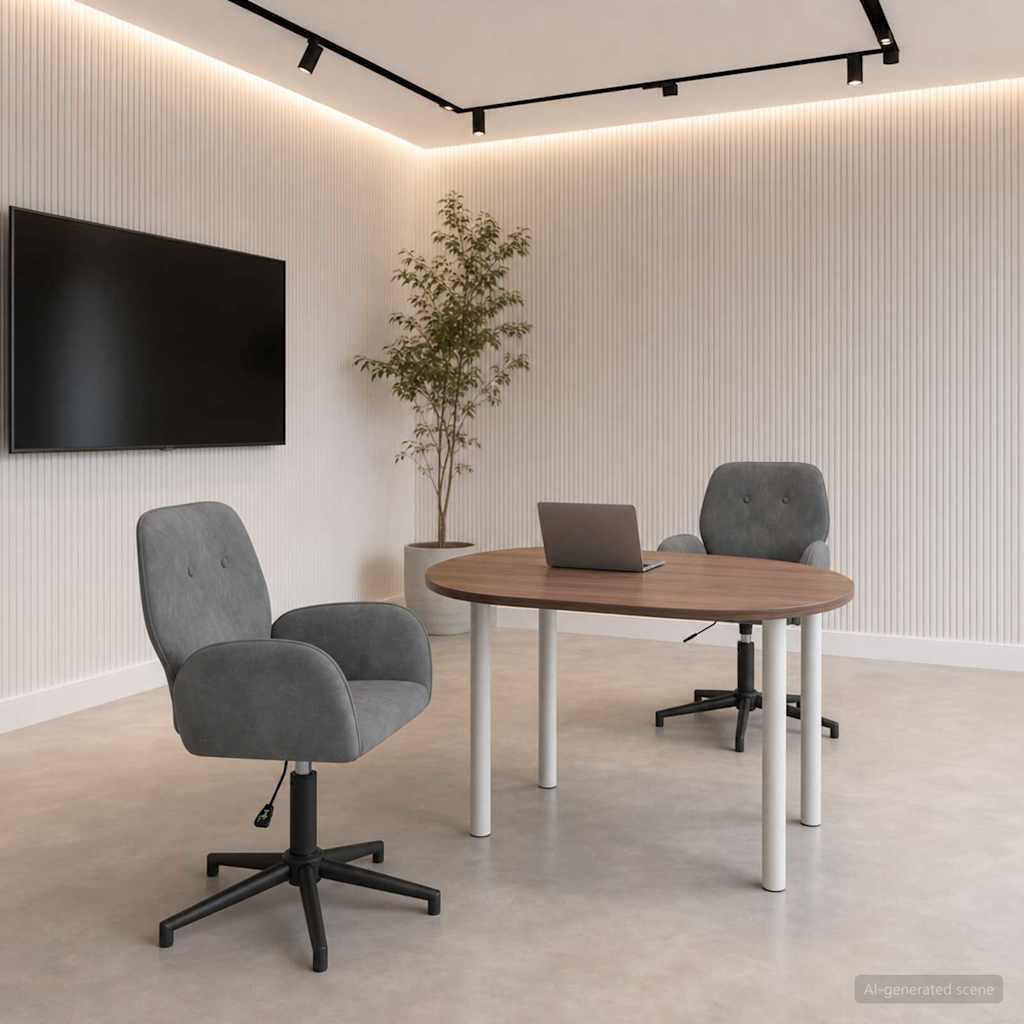 vidaXL Sillas de escritorio giratorias 2 uds. 54 x 55 x 90 cm