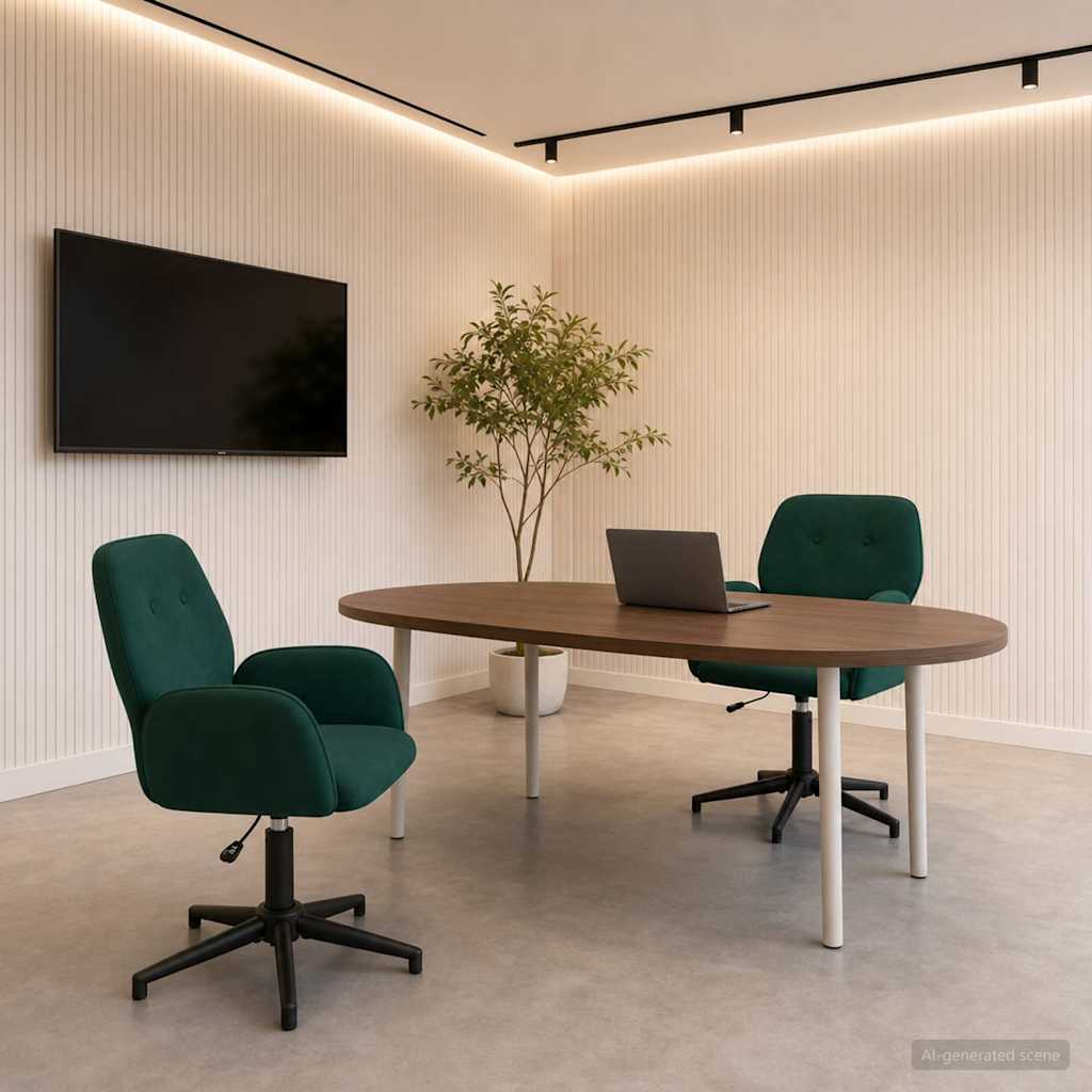vidaXL Sillas de escritorio giratorias 2 uds. 54 x 55 x 90 cm