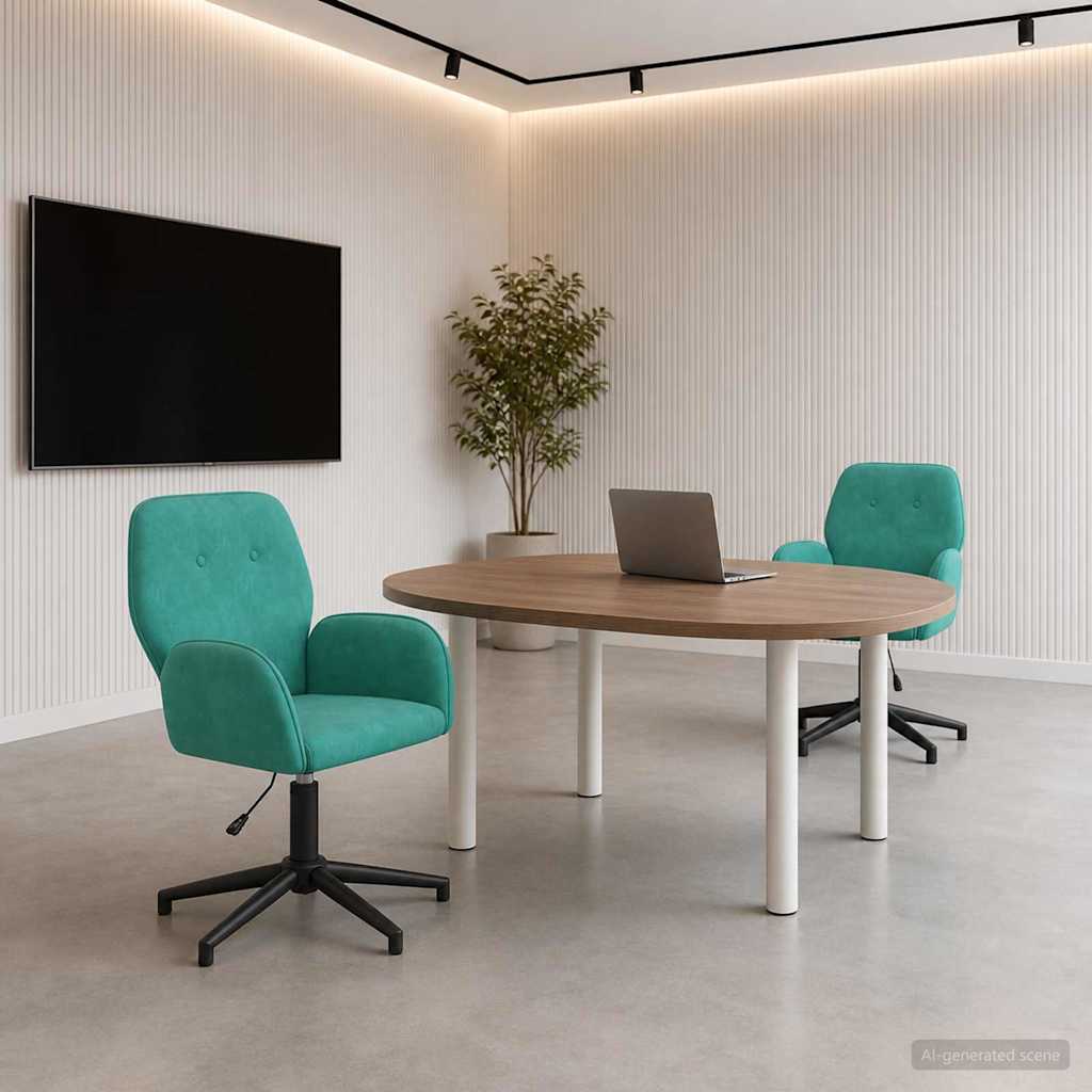vidaXL Sillas de escritorio giratorias 2 uds. 54 x 55 x 90 cm Tuquesa