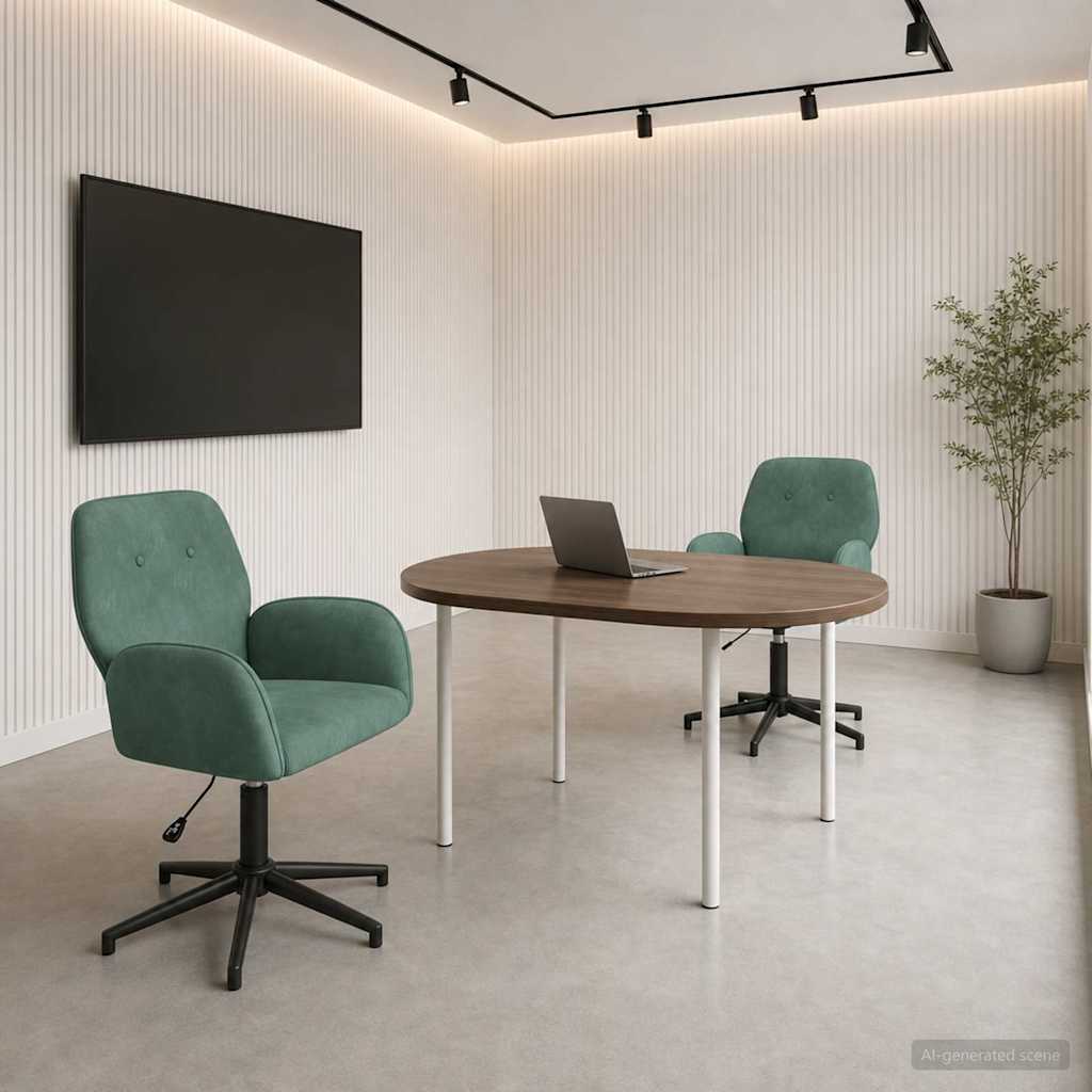 vidaXL Sillas de escritorio giratorias 2 uds. 54 x 55 x 90 cm