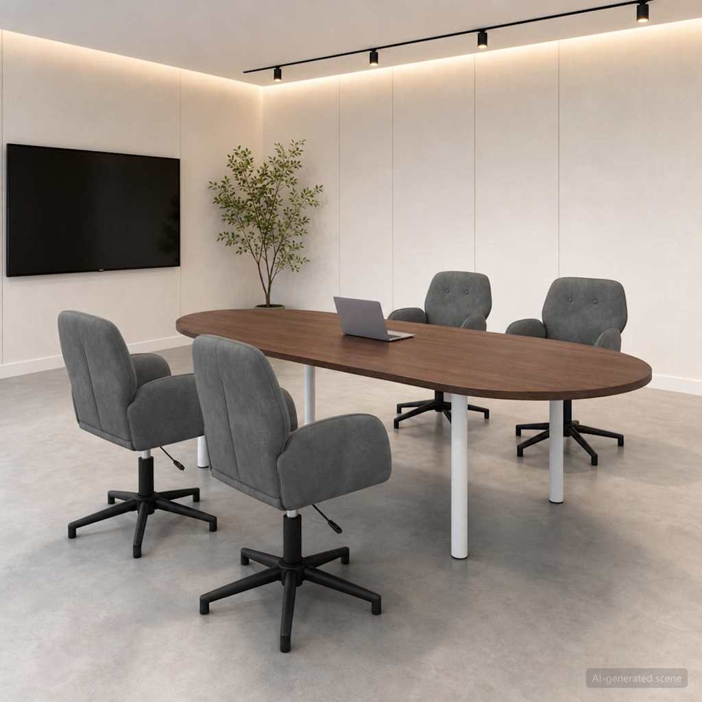 vidaXL Sillas de escritorio giratorias 4 uds. 54 x 55 x 90 cm