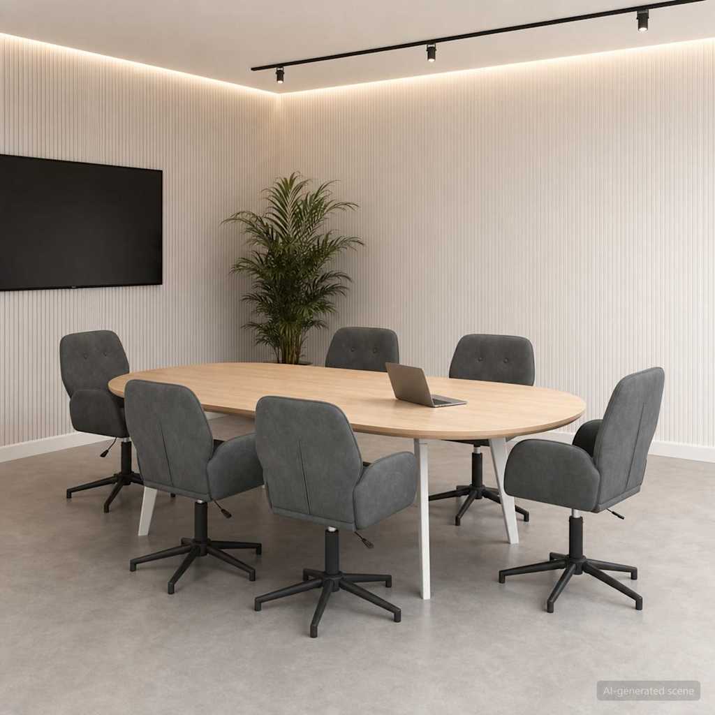 vidaXL Sillas de escritorio giratorias 6 uds. 54 x 55 x 90 cm