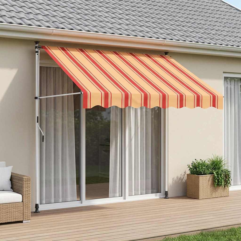 vidaXL Toldo retráctil manual Multicolor 300 x 115 x 300 cm