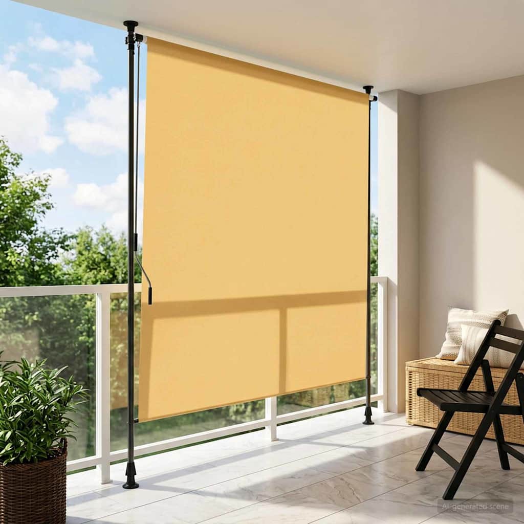 vidaXL Cortina de Rodillo Exterior Arena 100 x 270 cm