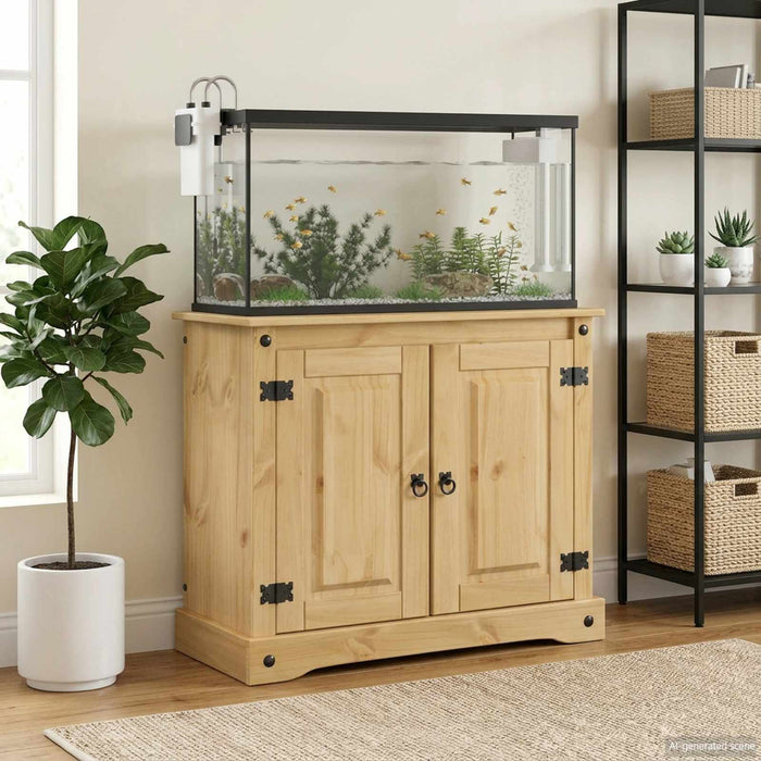vidaXL Soporte para Acuarios CORONA Marrón 81,5 x 37 x 73 cm 250 kg