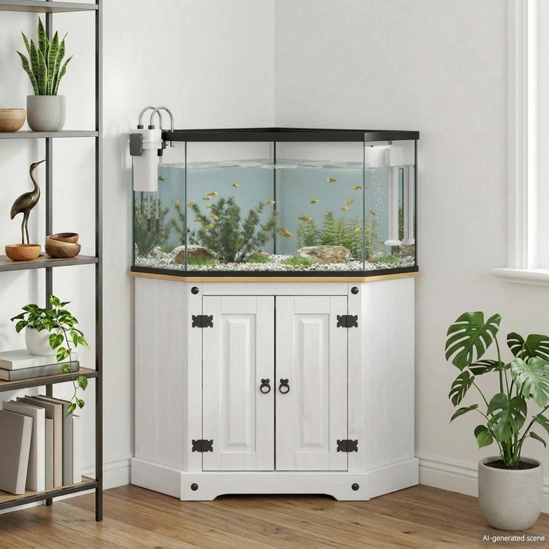 vidaXL Soporte para Acuarios CORONA Blanco 70 x 70 x 73 cm 300 kg