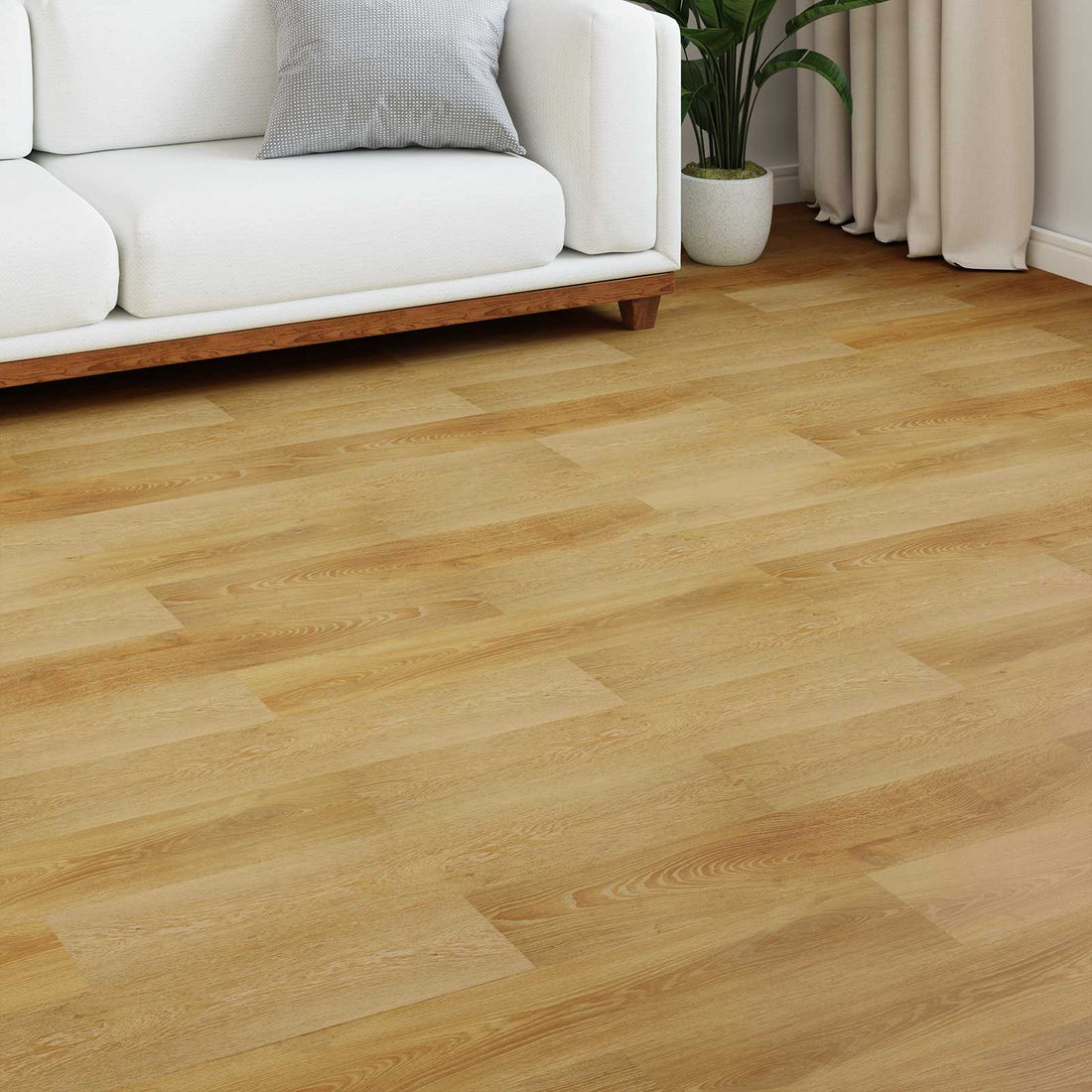 vidaXL Suelo Laminado Marrón Dorado 101 x 20 x 0,8 cm 15 uds.