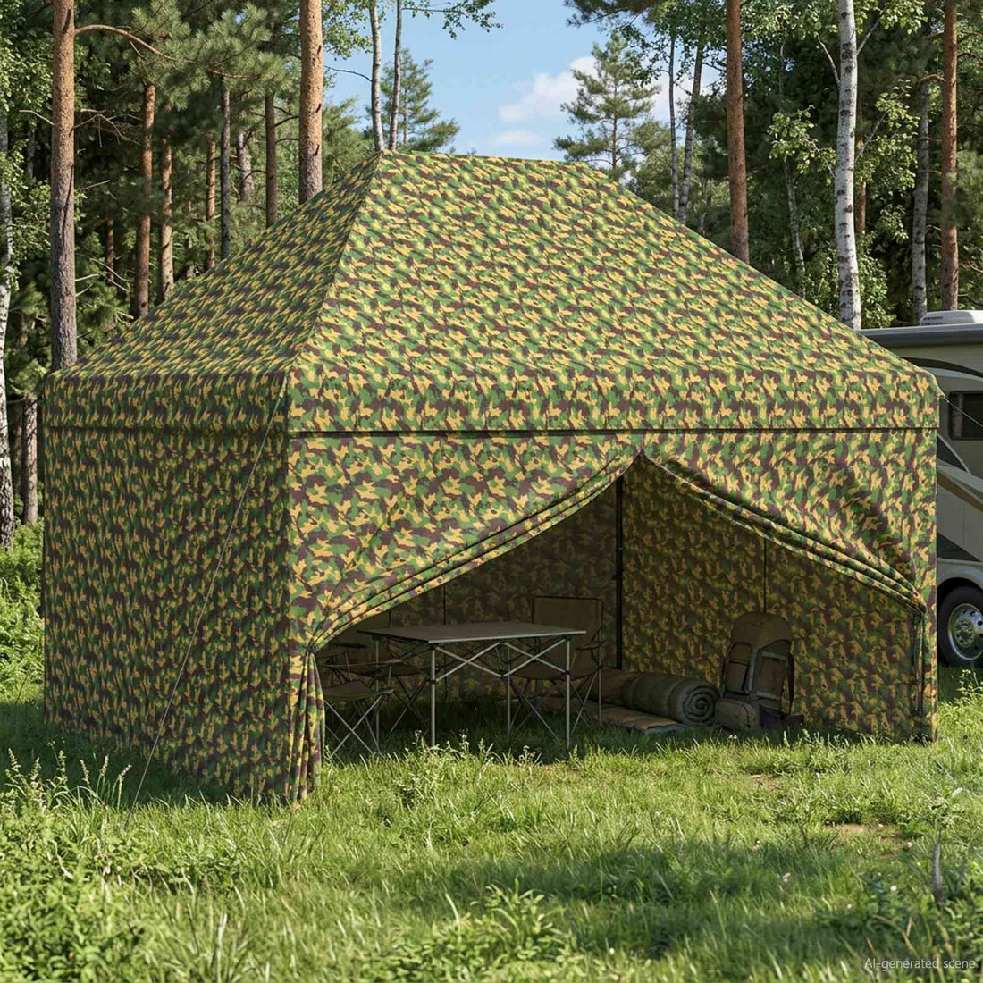 vidaXL Carpa Cúpula con 4 Paredes Laterales 2,95 x 4,1 m