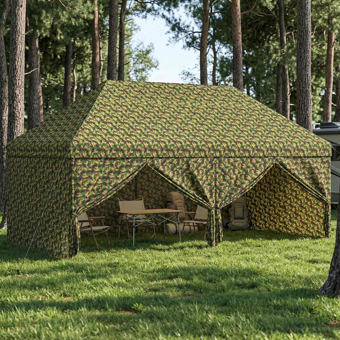 vidaXL Carpa Cúpula con 4 Paredes Laterales 2,9 x 5,8 m