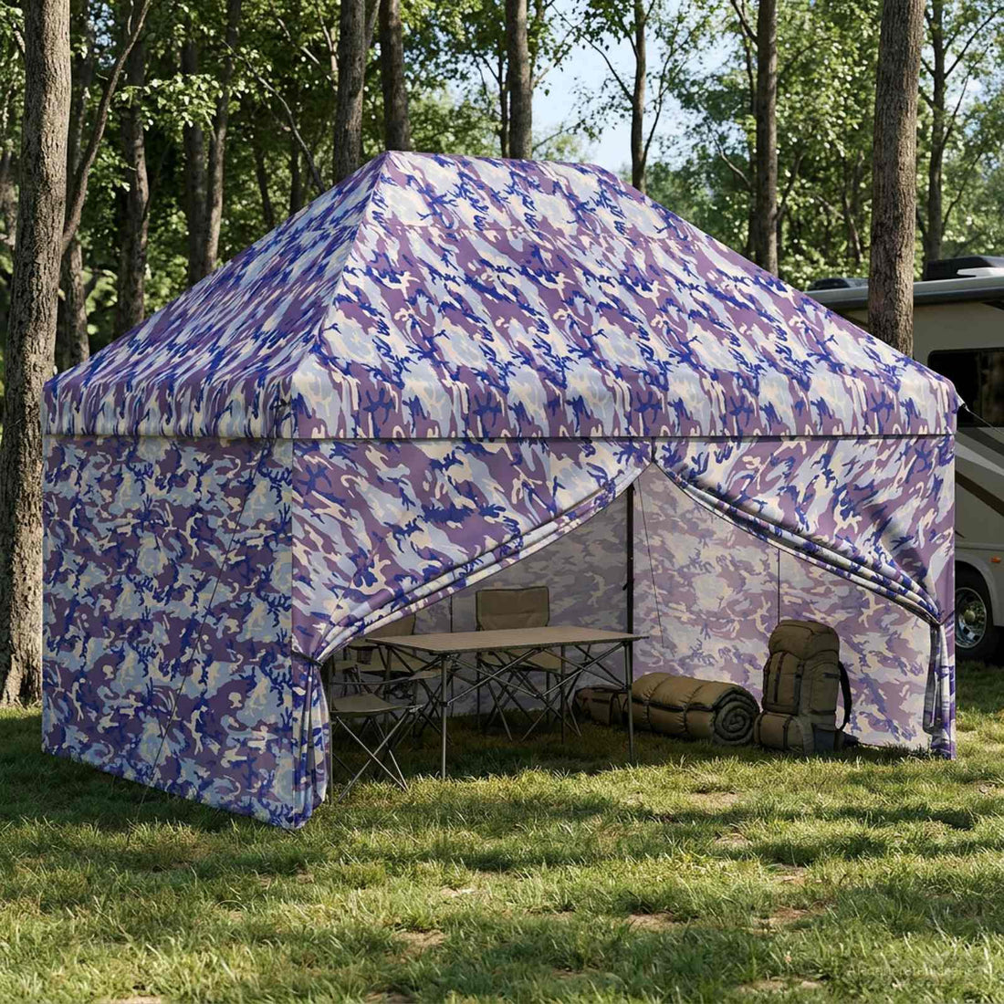 vidaXL Toldo Pop-up con 4 Paredes Laterales 2,95 x 4,1 m