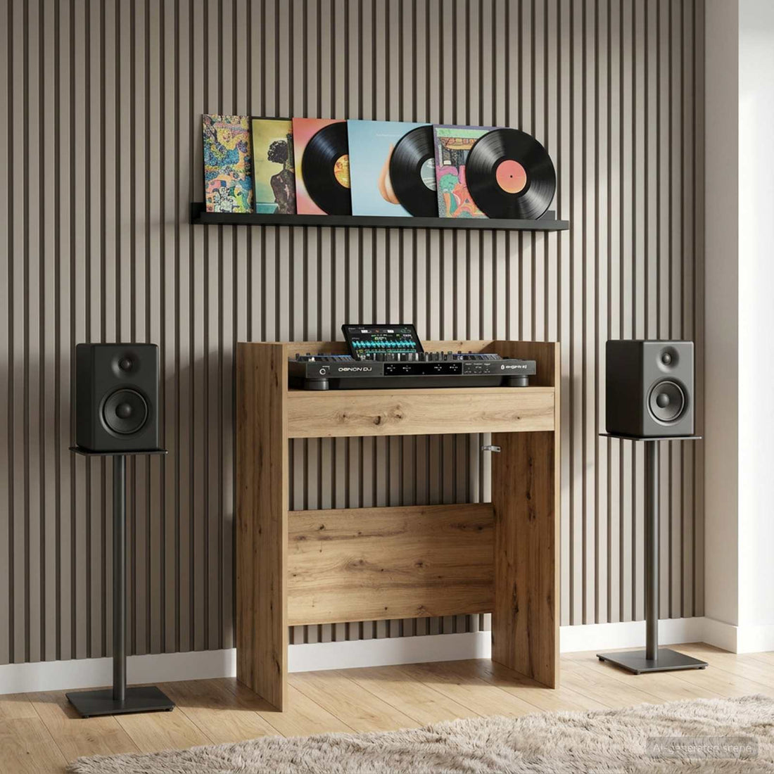 vidaXL Mesa de DJ Roble artisan 62 x 45 x 102 cm Madera de ingeniería