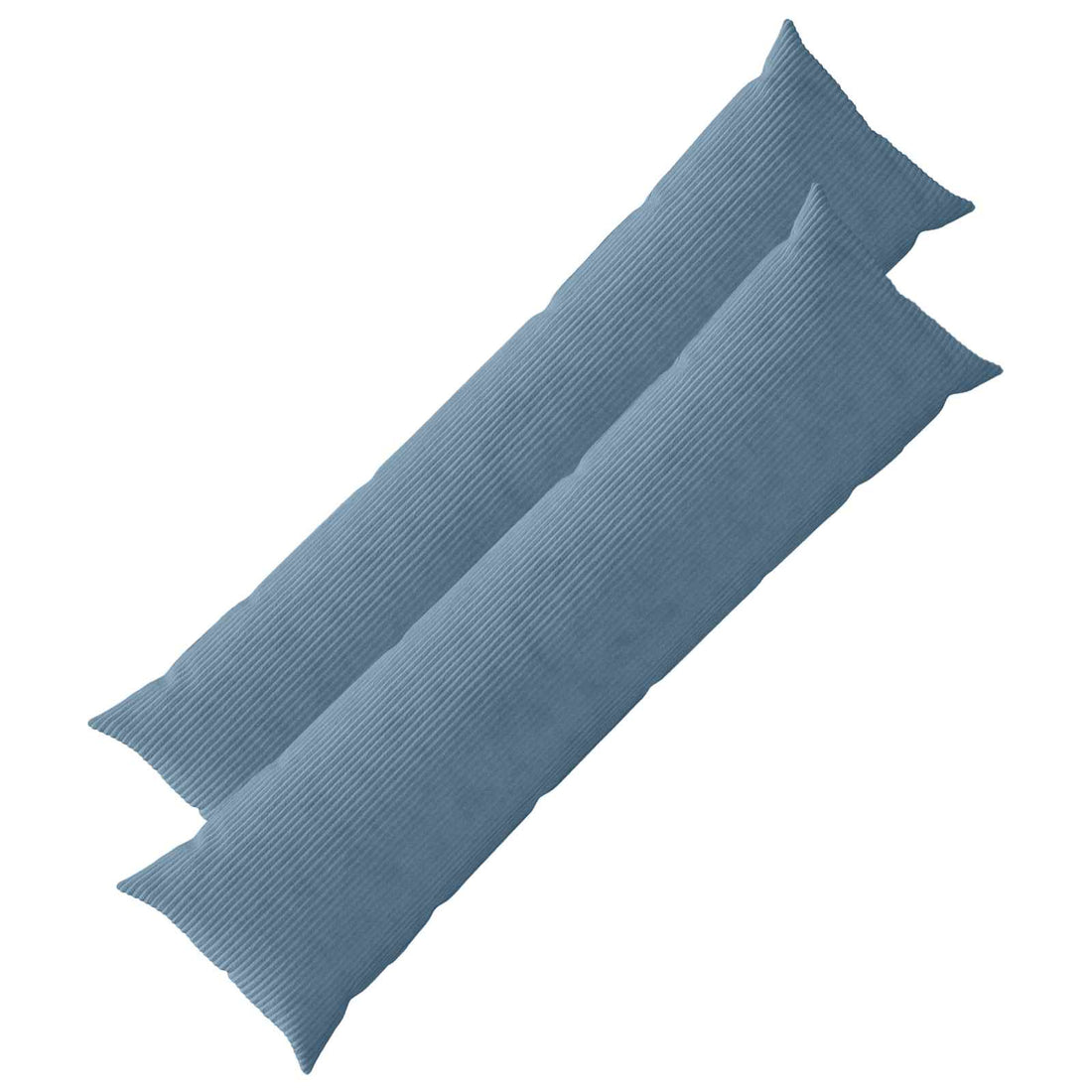 vidaXL Funda de almohada 2 pcs HEERLEN Azul 40 x 145 cm pana