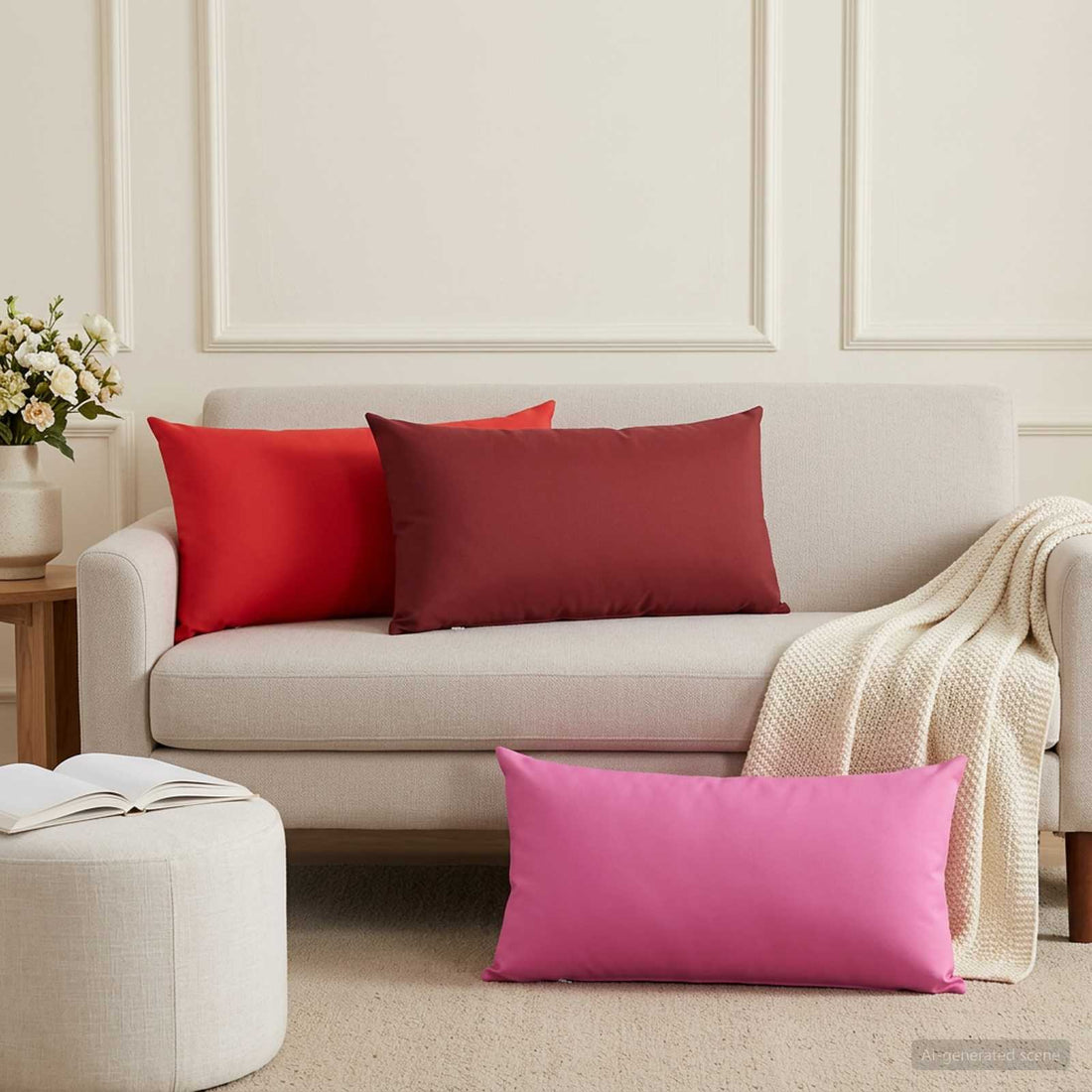 vidaXL Funda de almohada 12 pcs HEERLEN Rosa 40 x 80 cm Poliéster