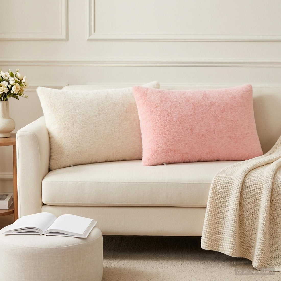 vidaXL Funda de almohada 6 uds. HEERLEN Rosa 50 x 75 cm