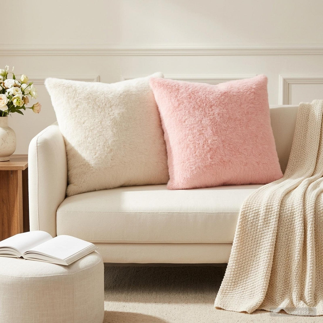 vidaXL Funda de almohada 6 uds. HEERLEN Blanco 60 x 60 cm