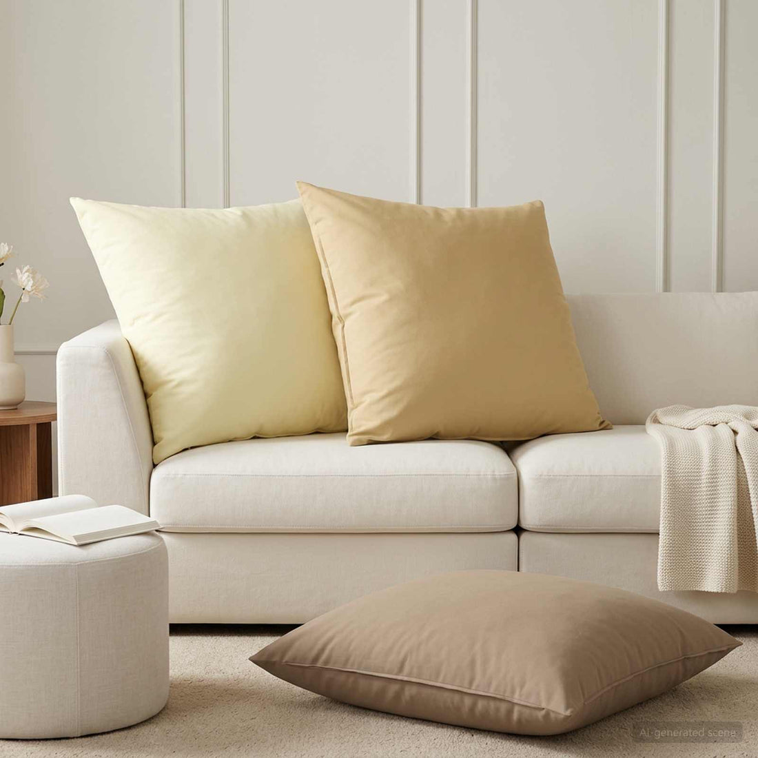 vidaXL Funda de almohada 6 uds. HEERLEN Topo 80 x 80 cm Poliéster