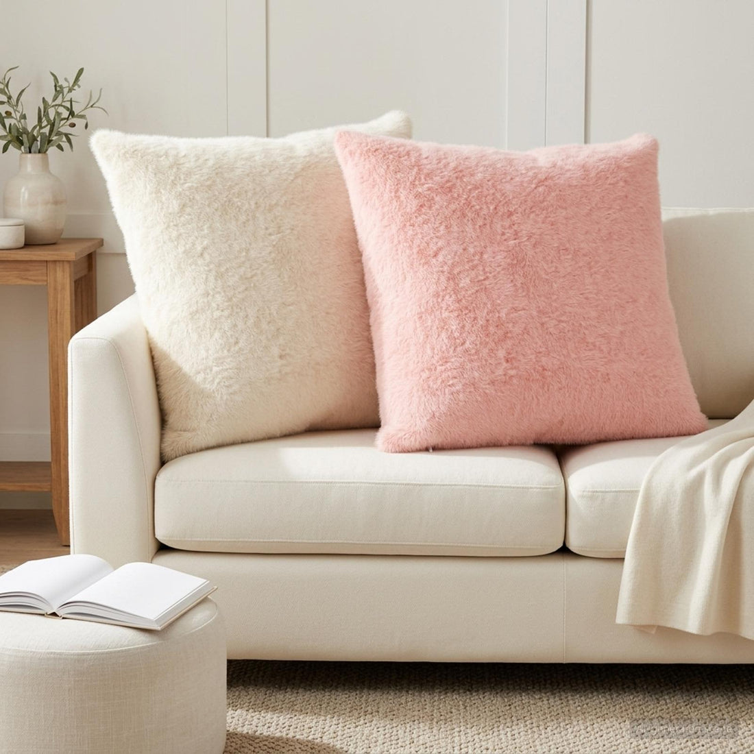 vidaXL Funda de almohada 6 uds. HEERLEN Blanco 80 x 80 cm