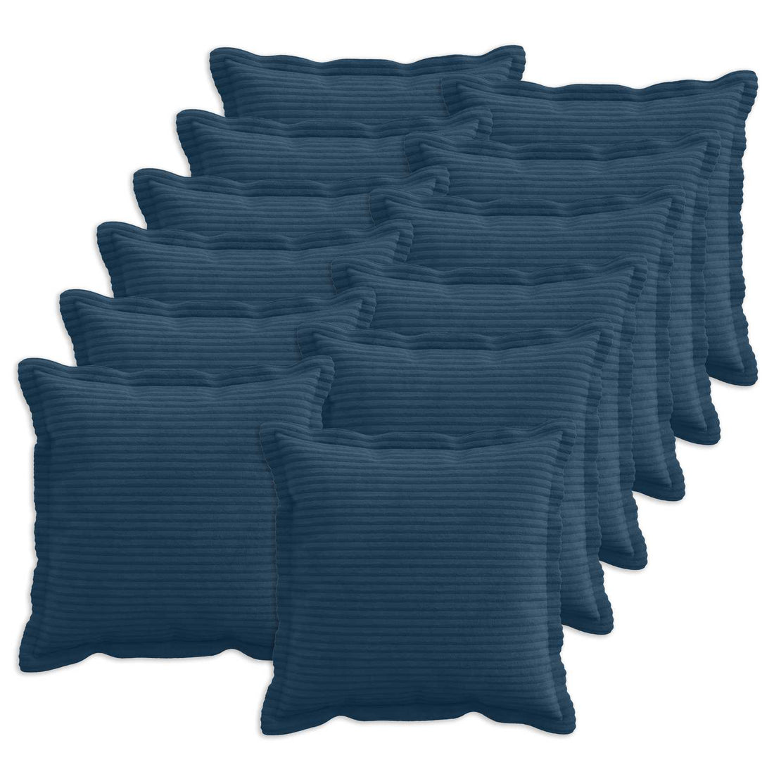 vidaXL Funda de almohada 12 uds. HOUTEN Azul marino 40 x 40 cm pana