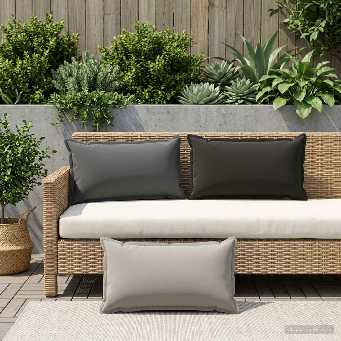 vidaXL Funda de almohada 12 uds. HOUTEN Gris antracita 40 x 80 cm