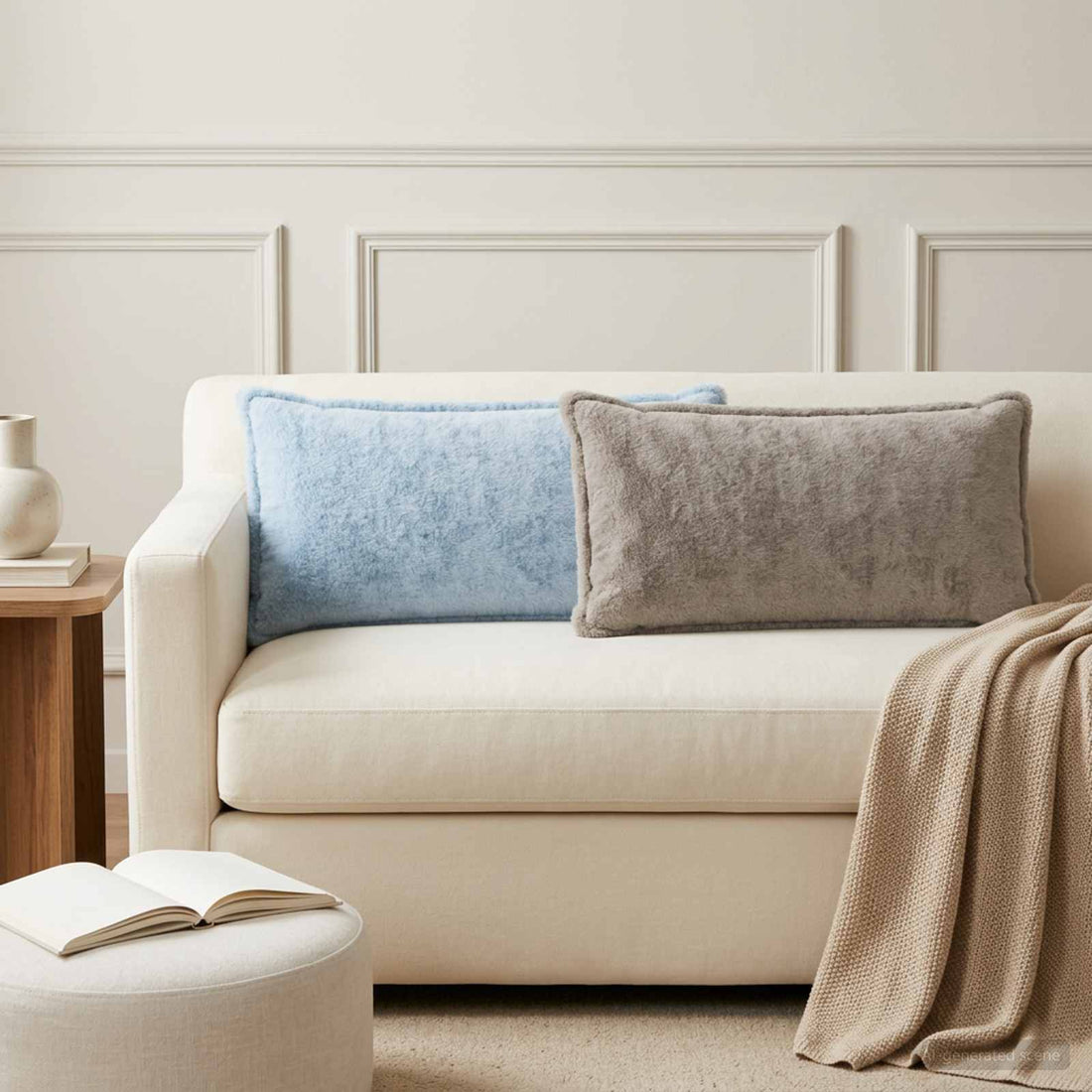 vidaXL Funda de almohada 12 uds. HOUTEN Gris Claro 40 x 80 cm