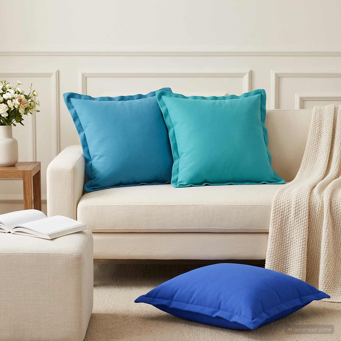 vidaXL Funda de almohada 12 uds. HOUTEN Tuquesa 45 x 45 cm Poliéster