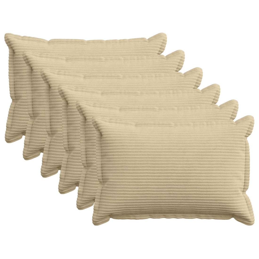 vidaXL Funda de almohada 6 uds. HOUTEN Verde Claro Gris 50 x 75 cm