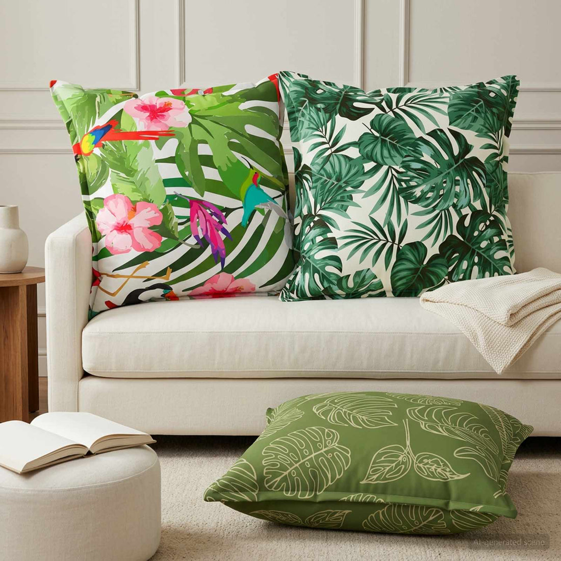 vidaXL Funda de almohada 6 uds. HOUTEN Multicolor 70 x 70 cm Poliéster