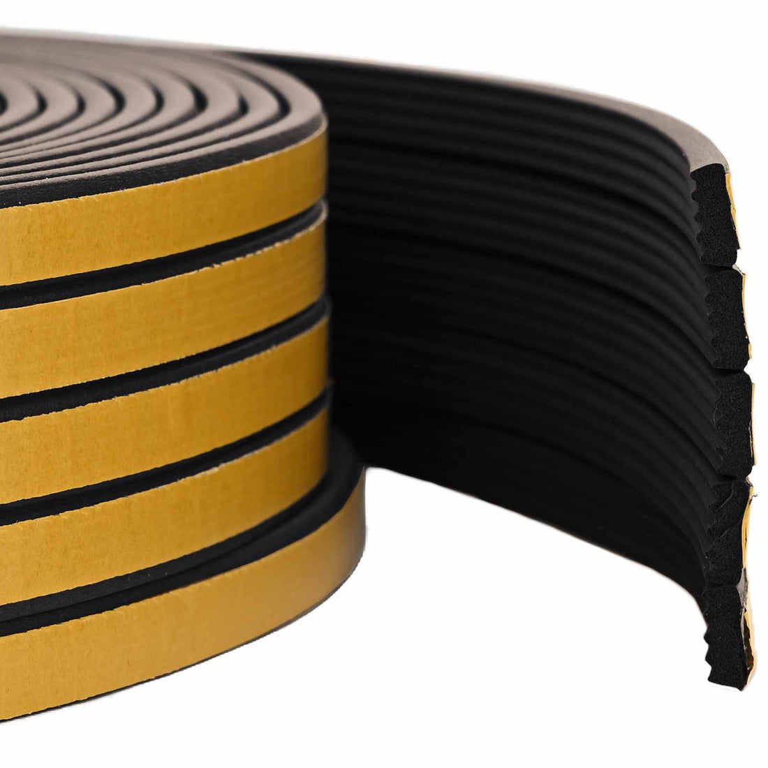 vidaXL Sello de ventana autoadhesivo Negro 15 x 8 mm 100 m Espuma EPDM