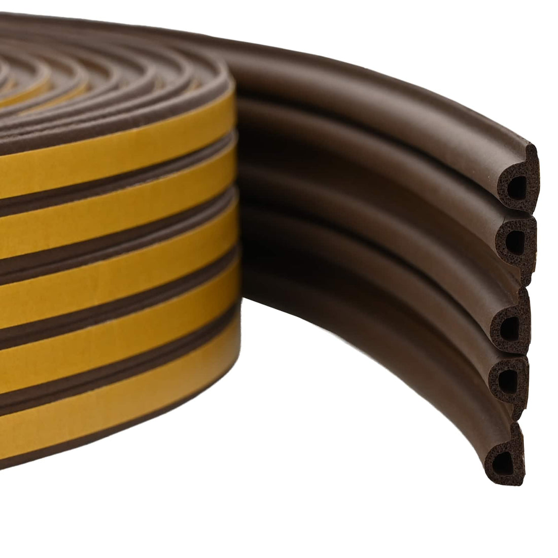 vidaXL Sello de ventana autoadhesivo Marrón 9 x 6 mm 100 m Espuma EPDM