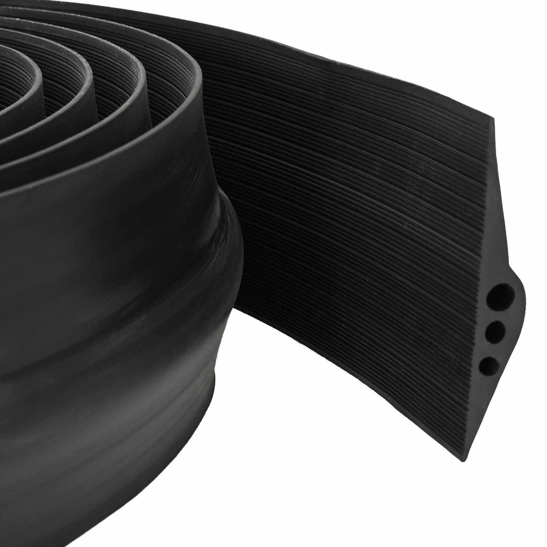vidaXL Sello de Piso para Garaje Negro 112 x 20 mm 4 m Caucho EPDM