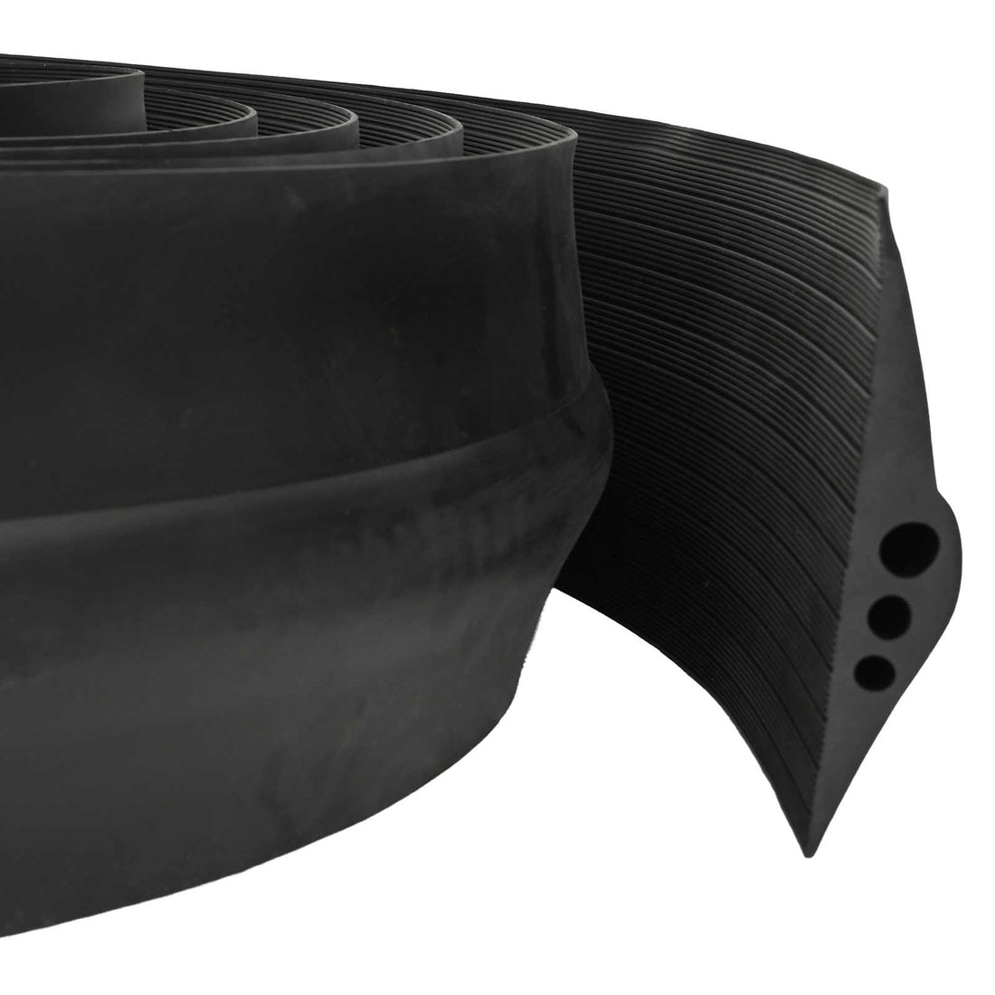 vidaXL Sello de Piso para Garaje Negro 74 x 20 mm 8 m Caucho EPDM