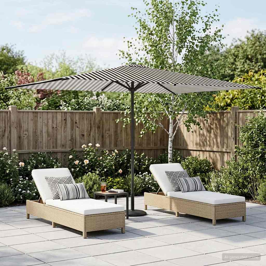 vidaXL Sombrilla de jardín 200 x 300 cm Poliéster Rectangular