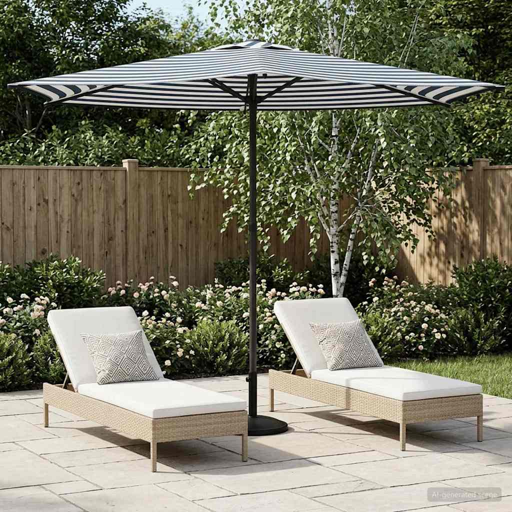 vidaXL Sombrilla de jardín 270 x 270 cm Poliéster Rectangular