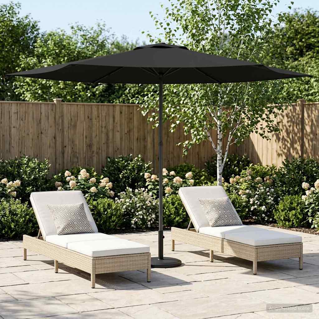 vidaXL Sombrilla de jardín 300 x 300 cm Poliéster Rectangular